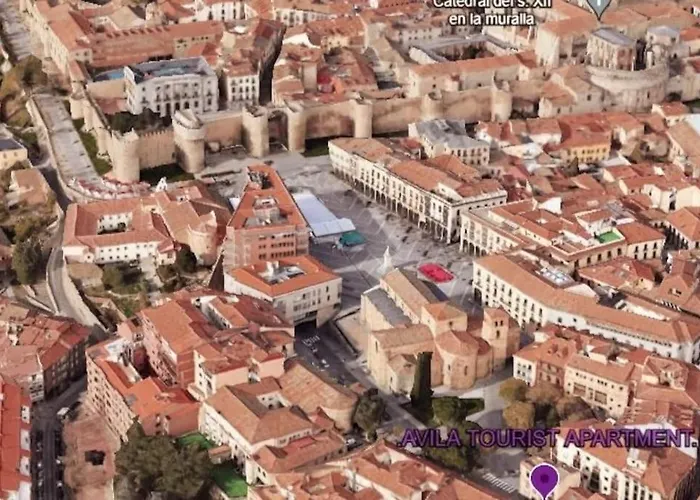 Balcony Of The I 1min To Avila's Alcazar 아파트 *